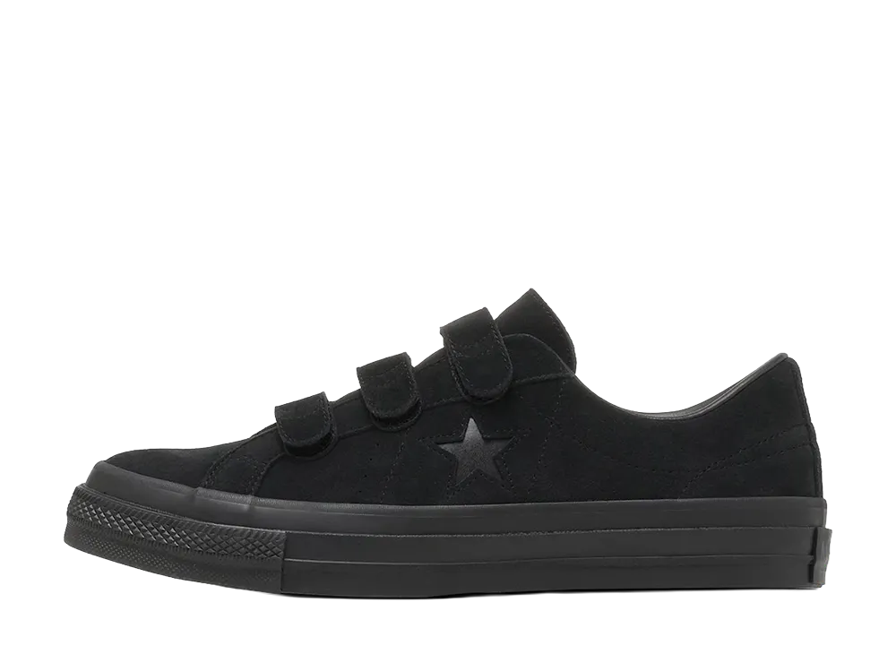 コンバース ワンスター スエード V-3 "ブラックモノクローム"