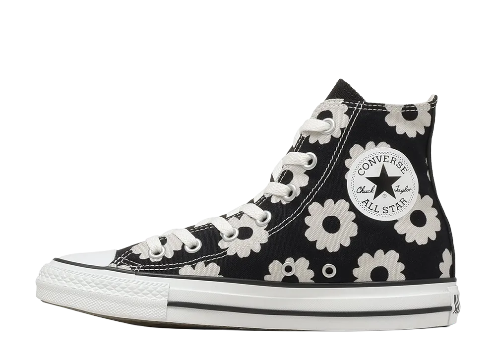 コンバース オールスター フラワープリント ハイ "ブラック/ダークグレー"