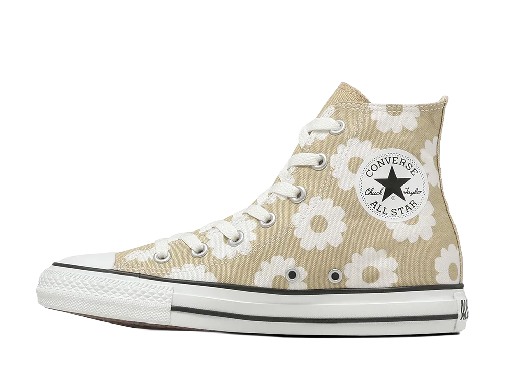 コンバース オールスター フラワープリント ハイ "バターイエロー/ホワイト"