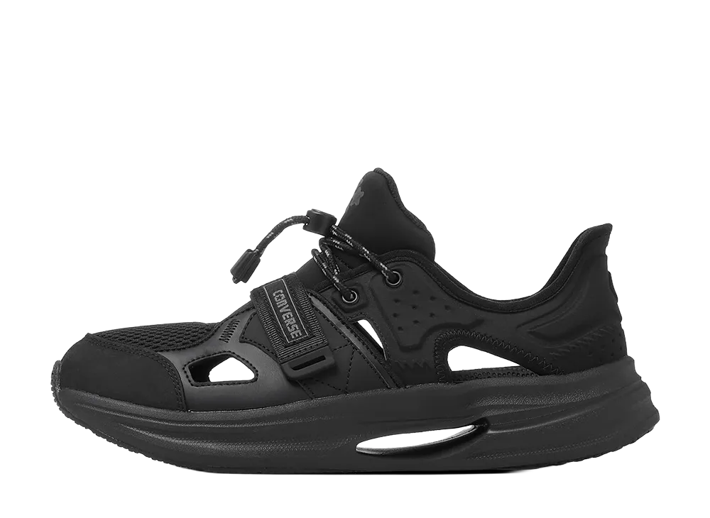 Converse Cavestar Slit Slide Sneaker Sandal "Black Monochrome"