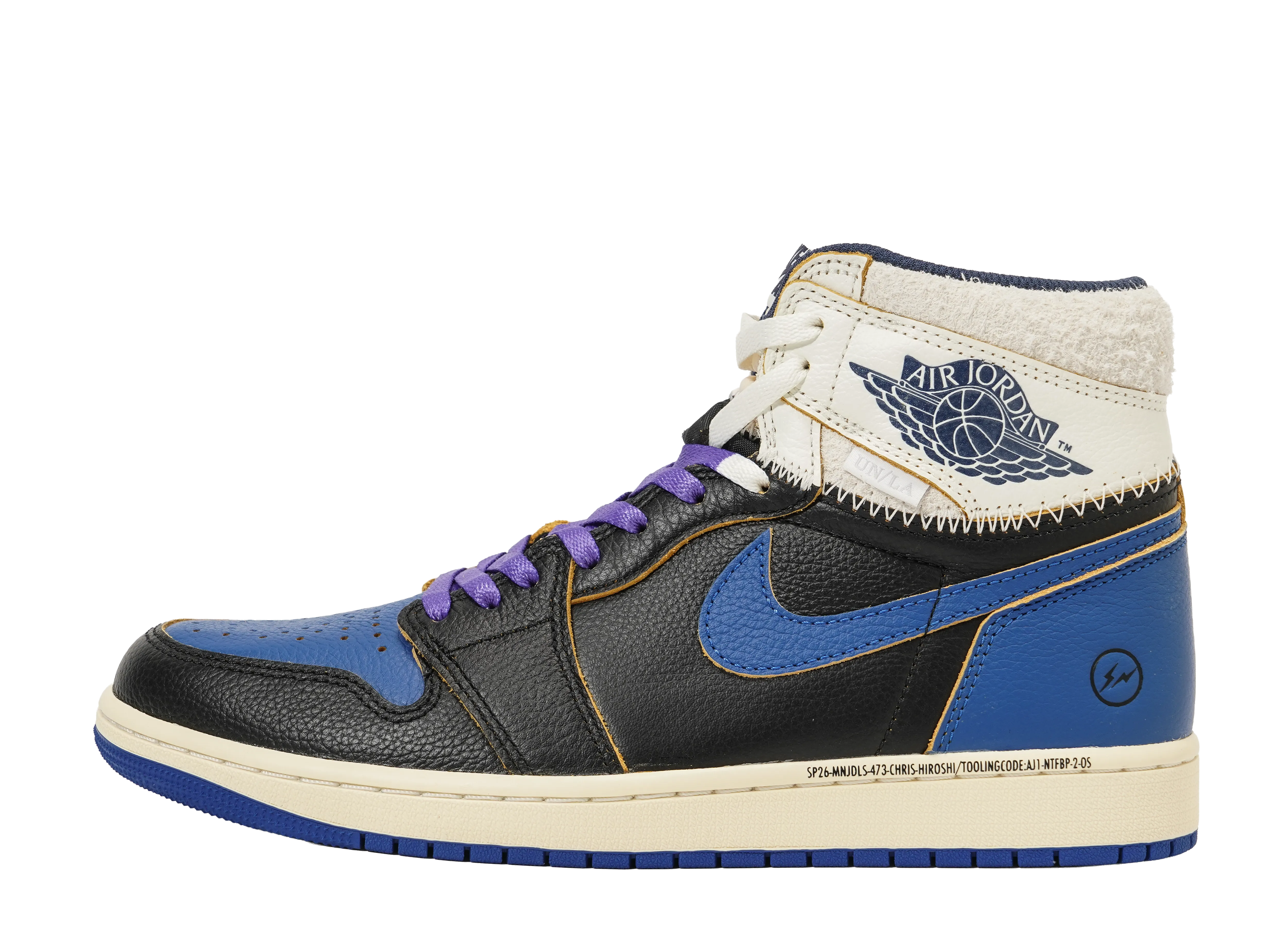 フラグメントデザイン × ユニオン × ナイキ エアジョーダン1 ハイ OG "スポーツロイヤル"