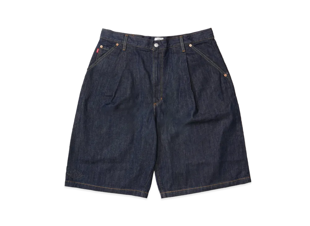 ナイキ ジョーダン x リーバイス バギーデニムショーツ "リンスドインディゴ"