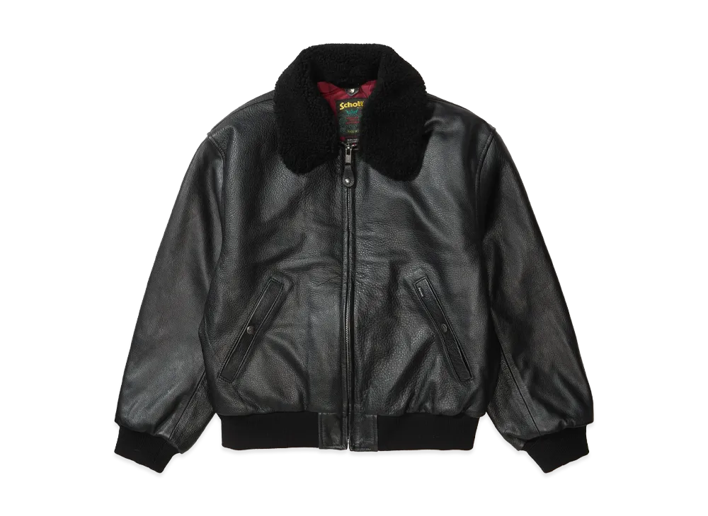 シュプリーム x ショット シアリングカラー ボンバージャケット "ブラック"