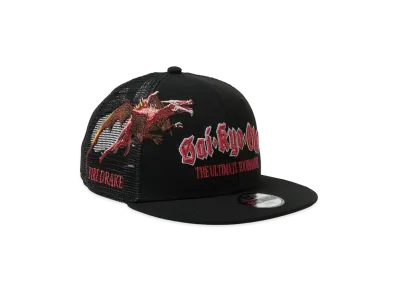 NEW ERA x Saikyo-Oh Zukan Kids Youth 9Fifty Trucker Fire Dragon "Black"