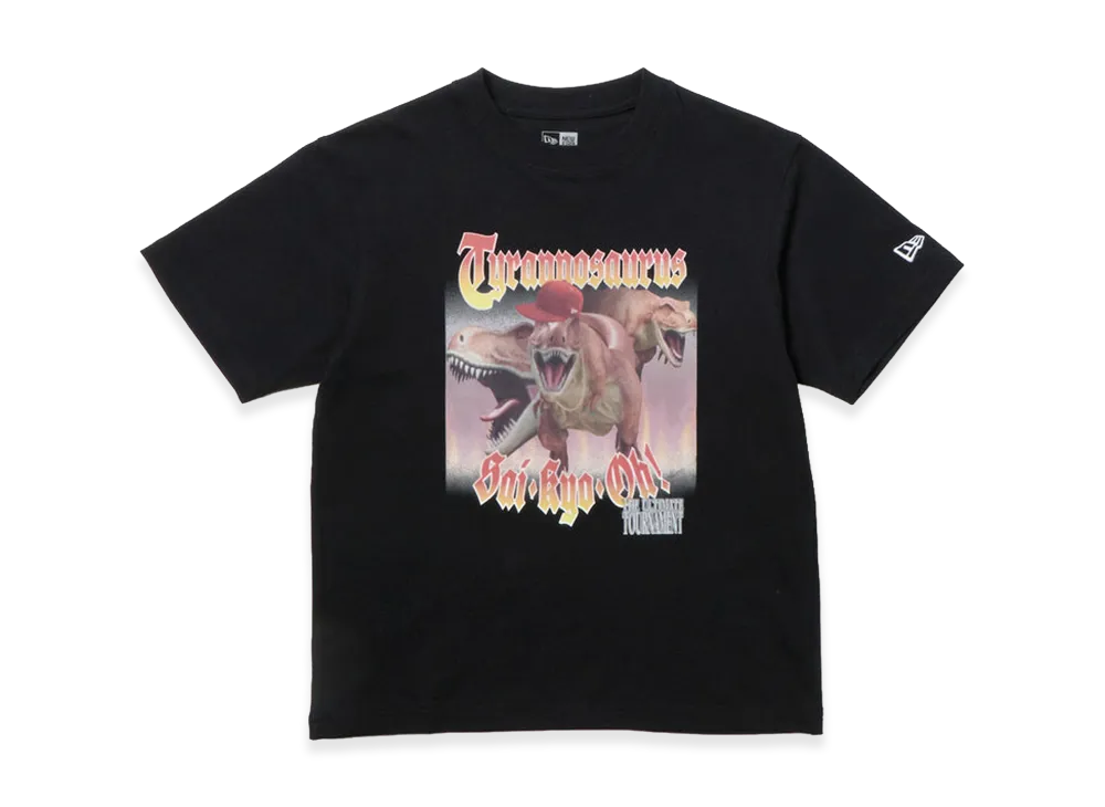 NEW ERA x Saikyo-Oh Zukan Kids Youth Short Sleeve Cotton Tee Tyrannosaurus "Black"