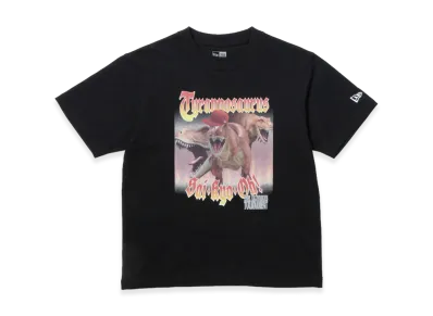 NEW ERA x Saikyo-Oh Zukan Kids Youth Short Sleeve Cotton Tee Tyrannosaurus "Black"