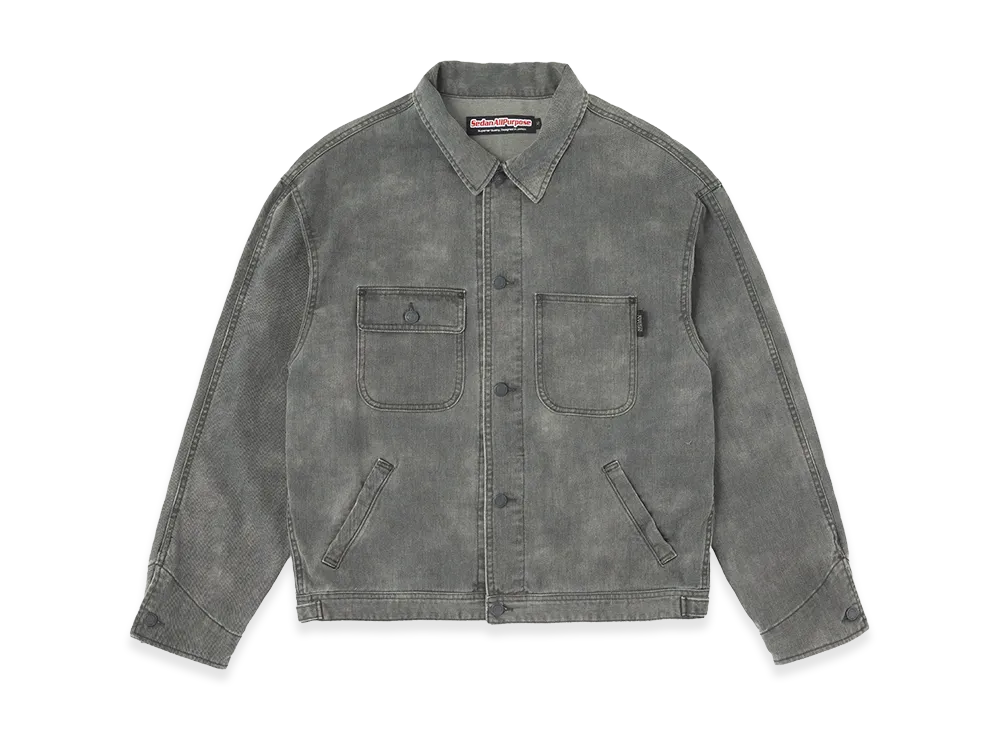 SEDAN ALL-PURPOSE Cotton Twill Denim Jacket "Vintage Black"