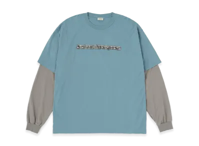 SEDAN ALL-PURPOSE Skate Logo Layered L/S Tee "Slate/Grey"