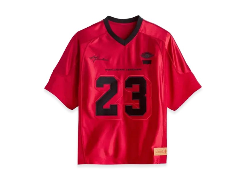 Nike Jordan x LEVI'S Red Jersey Tops "Black/Red" (Asia Size)