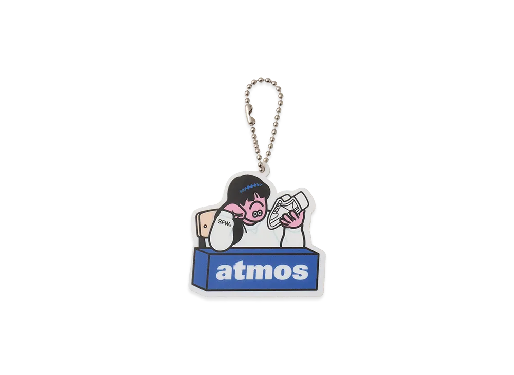 atmos x Face Oka x SFW Acrylic Keychain "White"