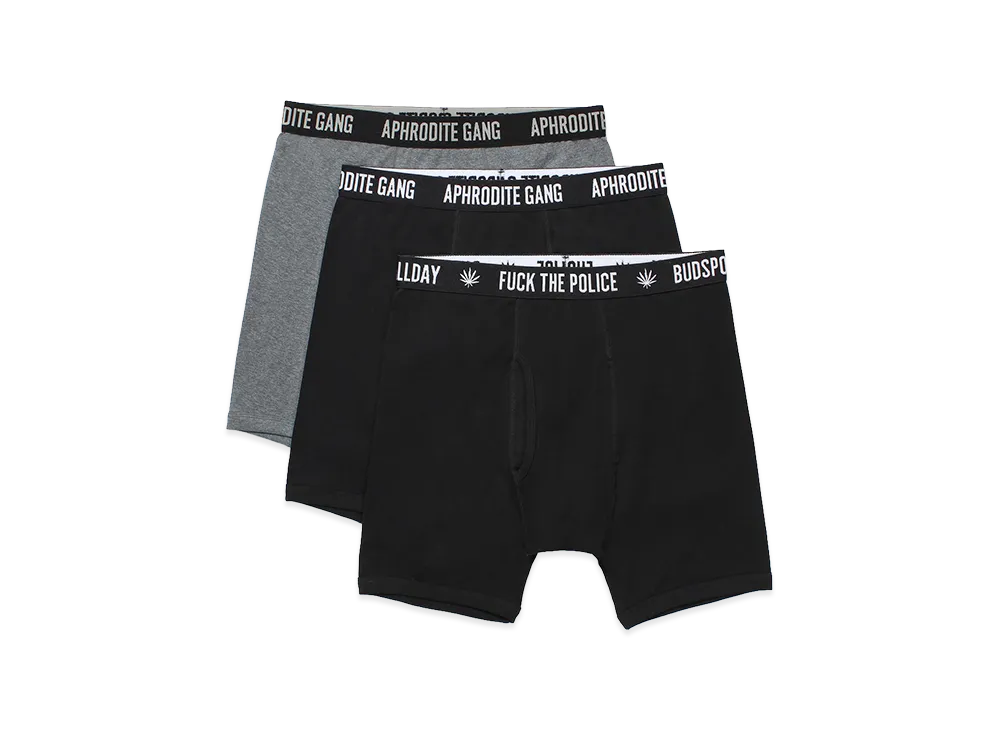APHRODITEGANG FTP AGH Boxer Briefs 3 Pack "Black/Black/Dark Gray"