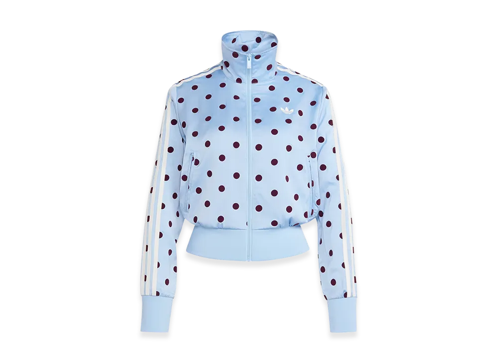 adidas Satin Polka Dot TT Track Top "Clear Sky"