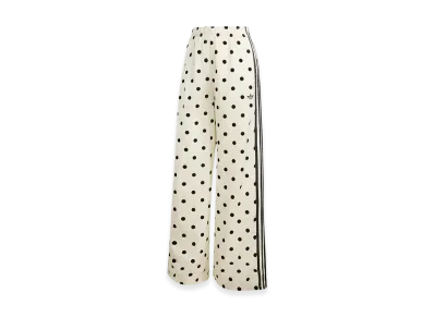 adidas Satin Polka Dot Wide Leg Pants "Off White"