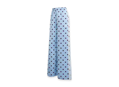 adidas Satin Polka Dot Wide Leg Pants "Clear Sky"