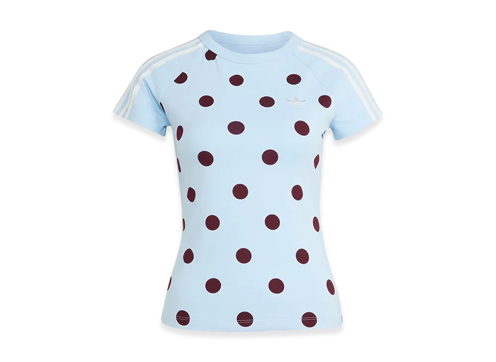 adidas Slim Fit Cali Short Sleeve T-Shirt "Clear Sky"
