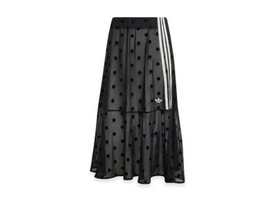 adidas Sheer Polka Dot Skirt "Black"