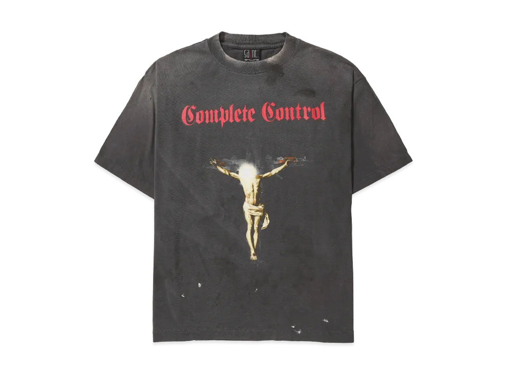 SAINT Mxxxxxx x Kosuke Kawamura SS Tee Complete Contrl "Black" SM-HR8-0000-C25