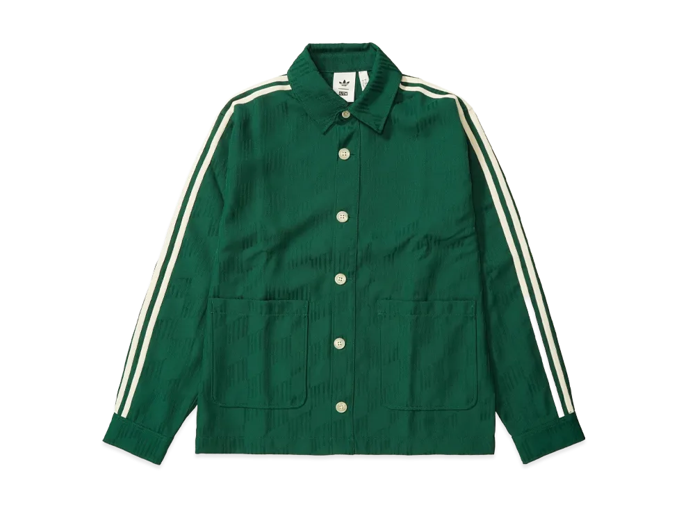 Kith x adidas Football Jacquard Overshirt "Green"