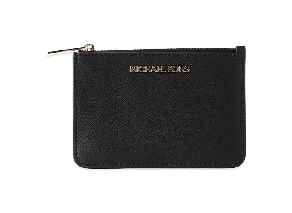 MICHAEL KORS Women's Jet Set Card Case "Black"