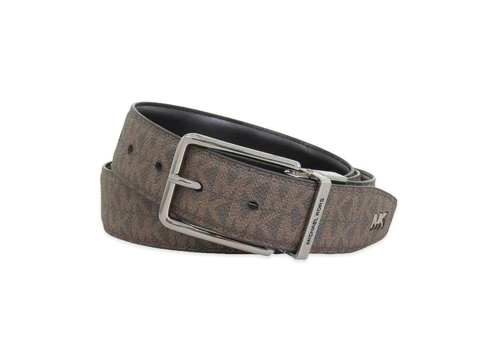 MICHAEL KORS 34mm CTFR Dress Belt "Brown/Black"