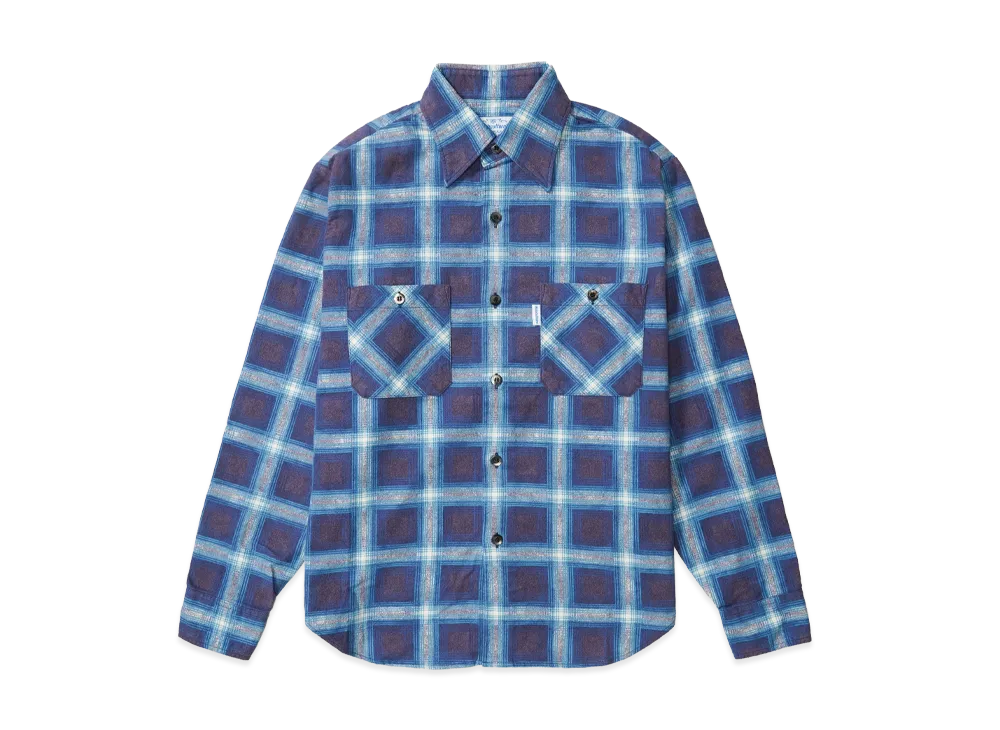 SubCulture Cotton Check Shirt "Blue Check"