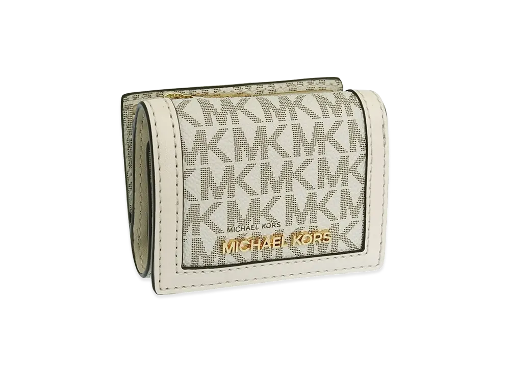 MICHAEL KORS Women's Trifold Wallet "Ivory Multi"
