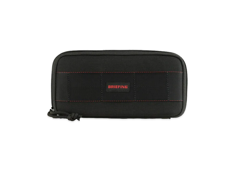 BRIEFING Round Fastener Wallet "Black"