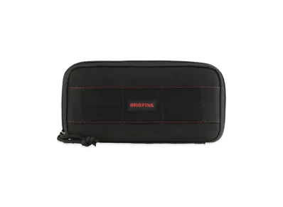 BRIEFING Round Fastener Wallet "Black"