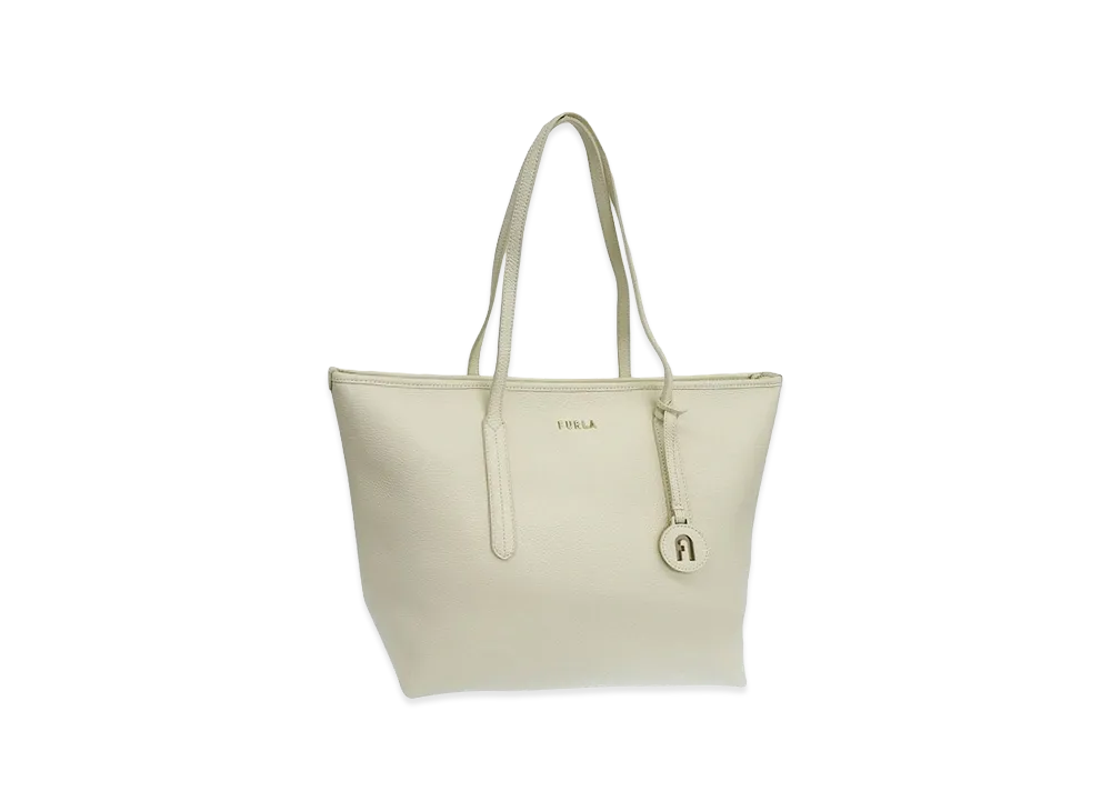 FURLA Ariana M Tote W Zip Bag "White"