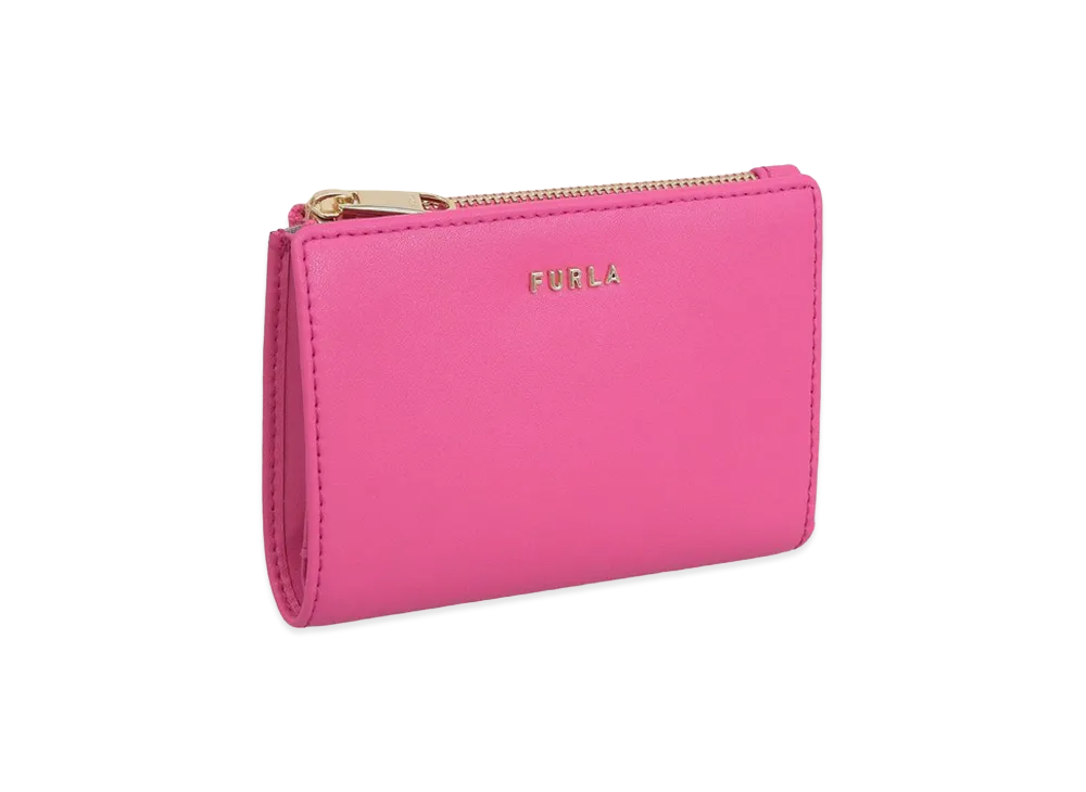FURLA Classic S Bi Fold W/Zip "Pink"