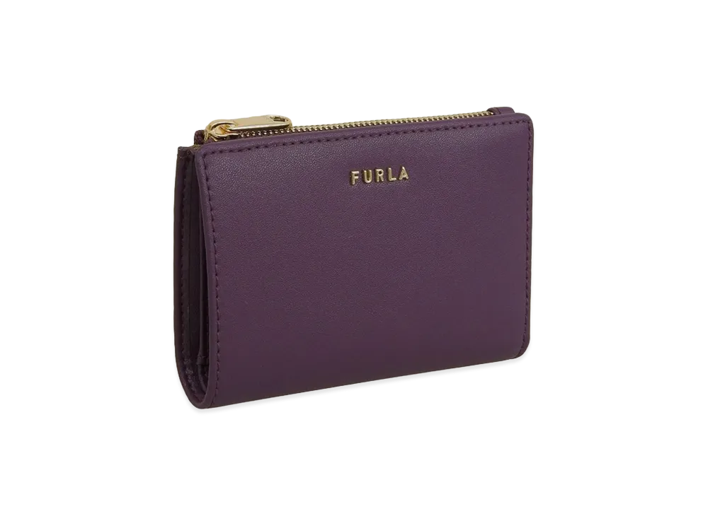 FURLA Classic S Bi-Fold W/Zip Vitello Sidney "Purple"