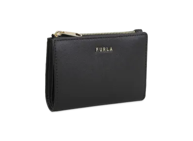 FURLA Classic S Bi-Fold S Z/W Wallet "Black"