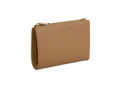 FURLA Classic S Bi-Fold W/Zip Vitello Sidney "Brown"