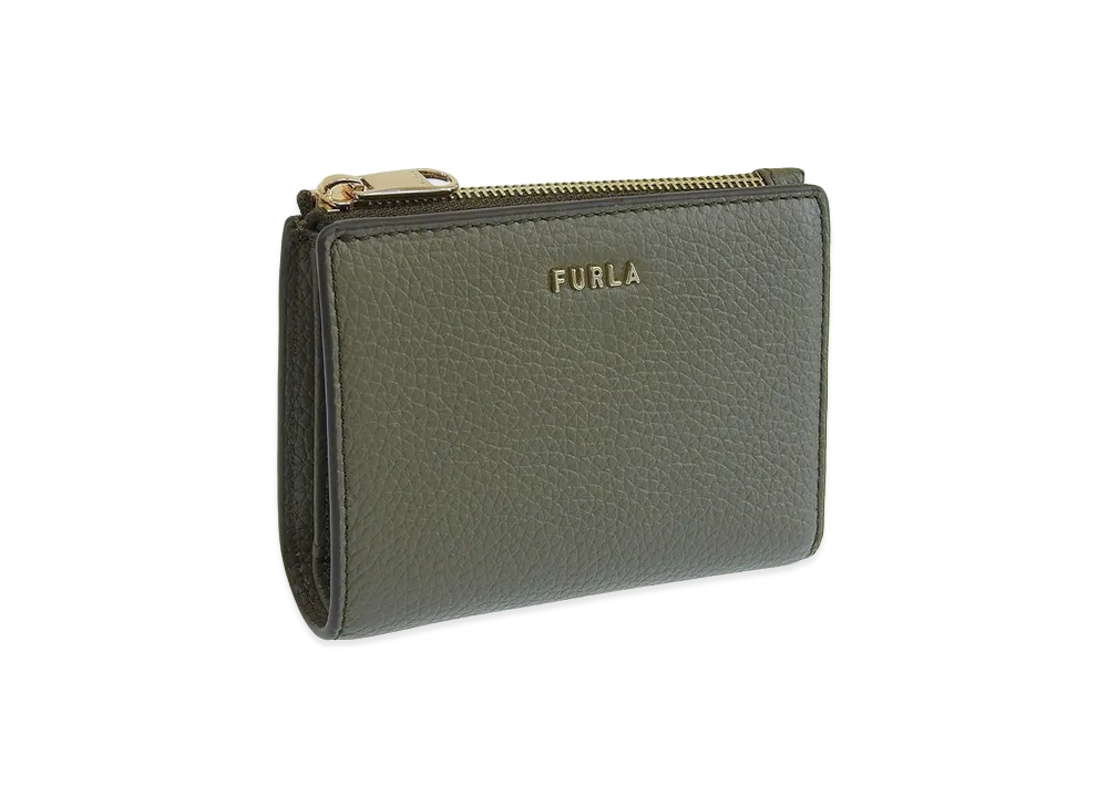 FURLA Ritzy S Bi-Fold W Zip Vitello Keria "Gray"