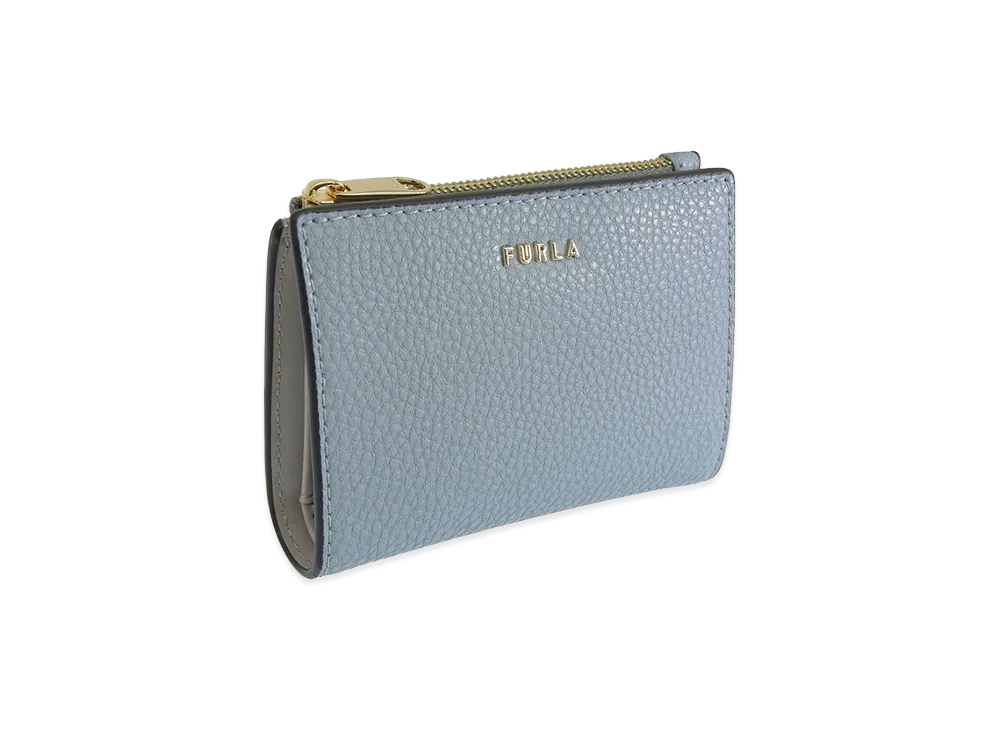 FURLA Ritzy S Bi Fold W/Zip "Blue"