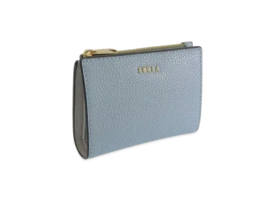 FURLA Ritzy S Bi Fold W/Zip "Blue"