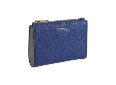 FURLA Ritzy S Bifold W Zip Wallet "Navy"