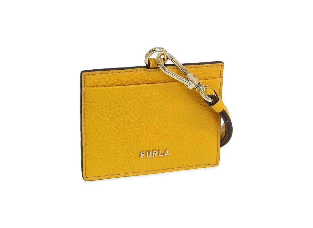 FURLA Rizy-Badge Holder S "Yellow"