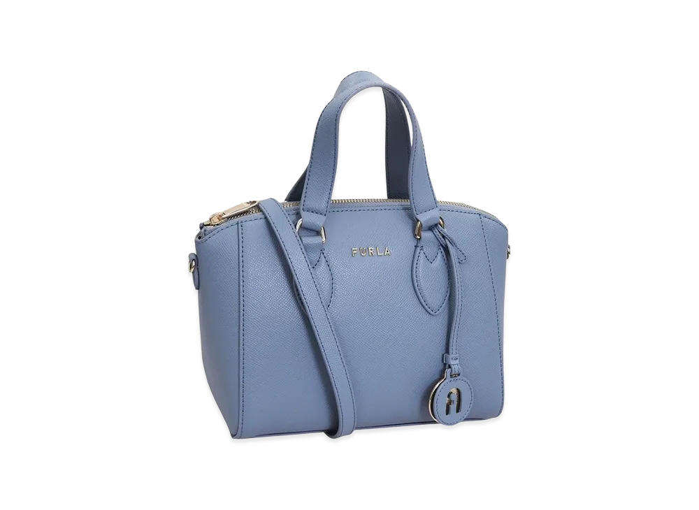 FURLA Minerva Mini Satchel Bag "Blue"