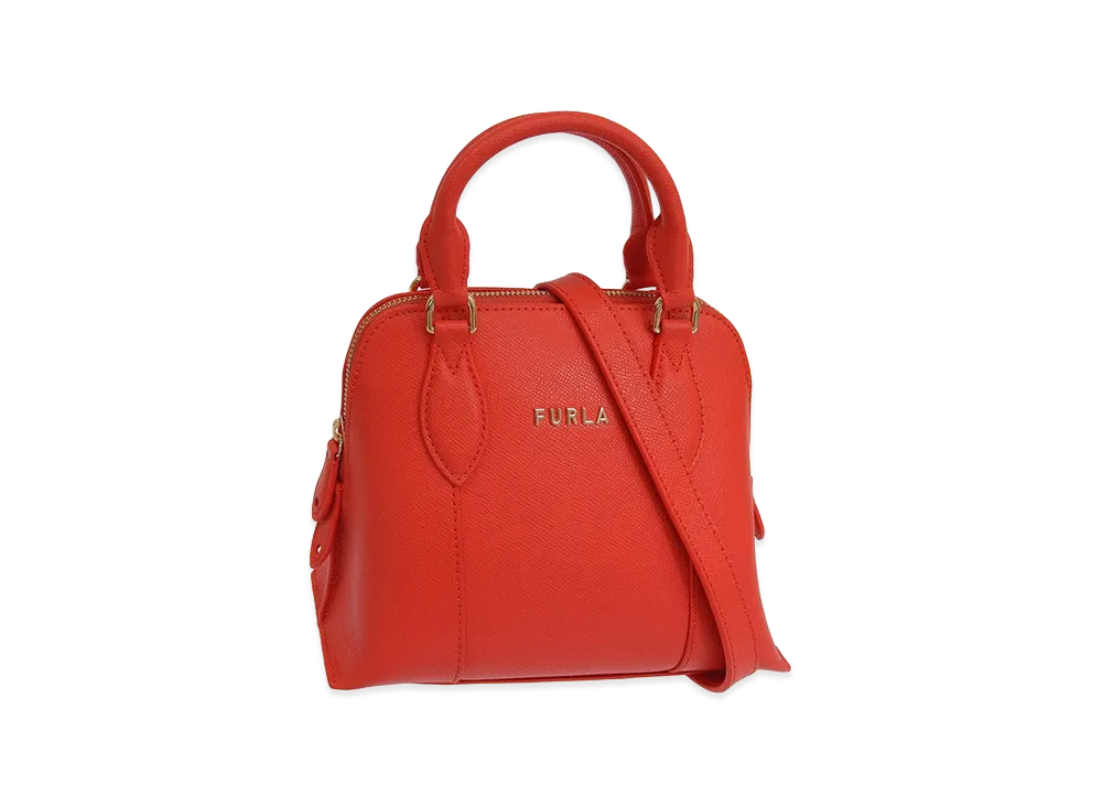 FURLA Vittoria S Dome Bag "Red"