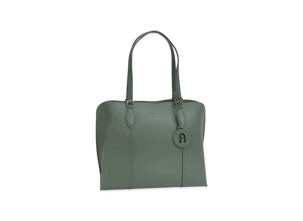 FURLA Vittoria New L Tote Bag "Khaki"