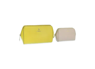 FURLA Camelia M Cosmetic Case Set Vitello Ares "Multicolor"