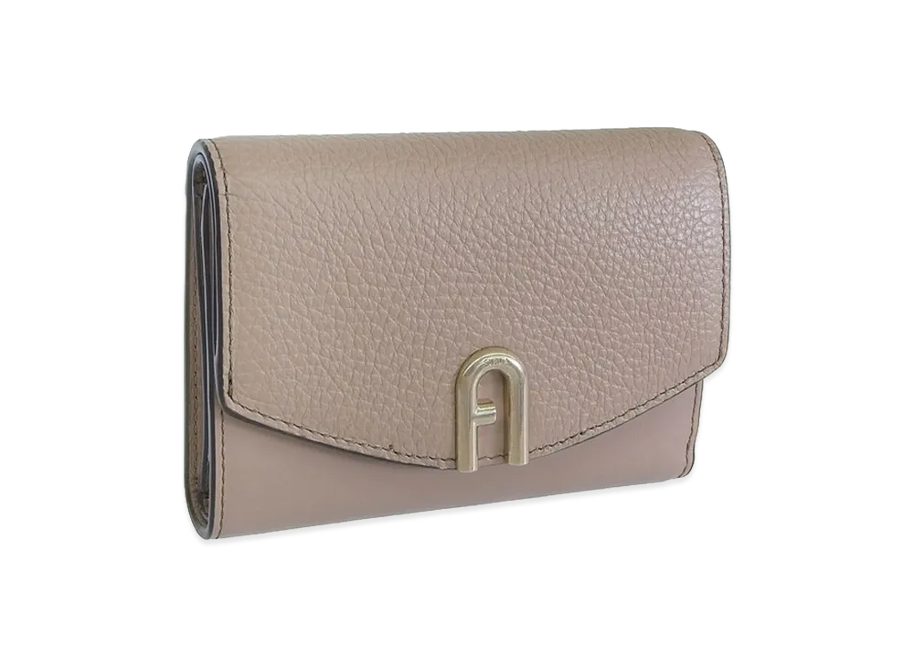 FURLA Primula Tri Compact M Wallet "Brown"