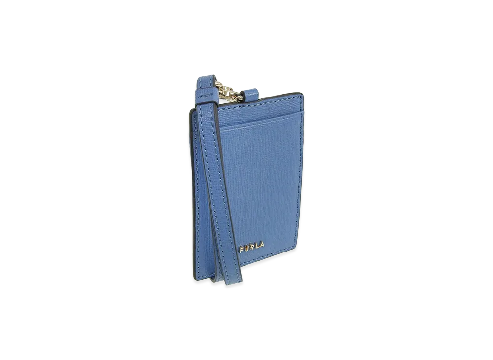 FURLA Linda S Badge Holder "Blue"