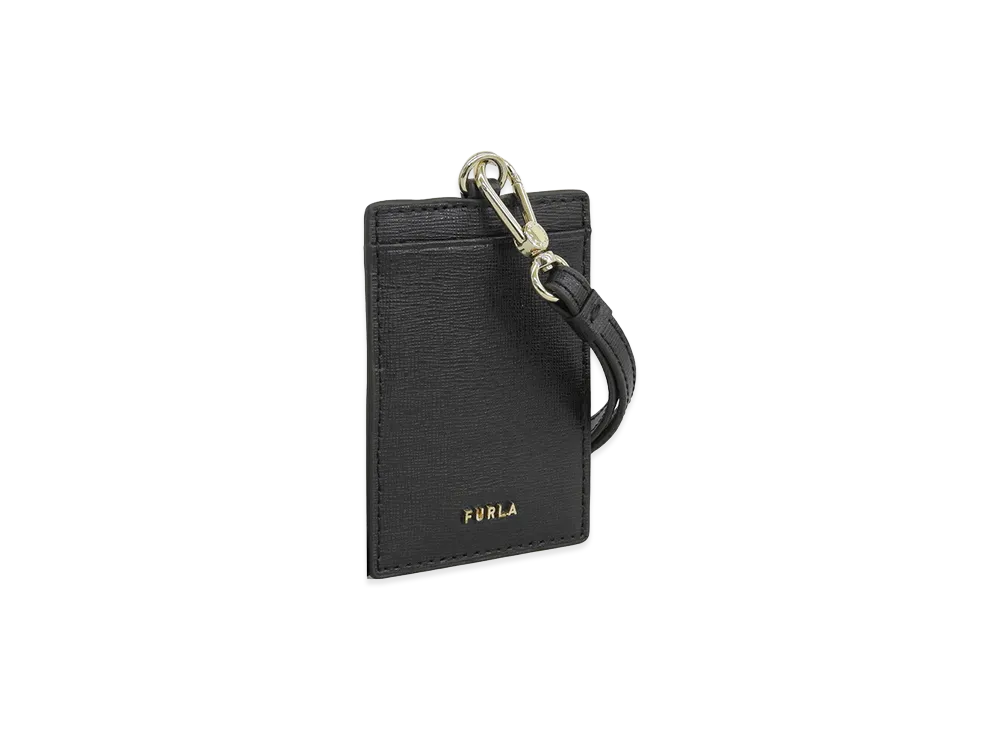 FURLA Linda S Badge Holder "Black"