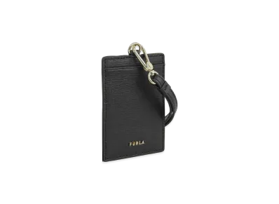 FURLA Linda S Badge Holder "Black"