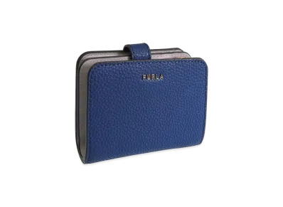 FURLA Ritzy Bifold S Compact Wallet "Navy"