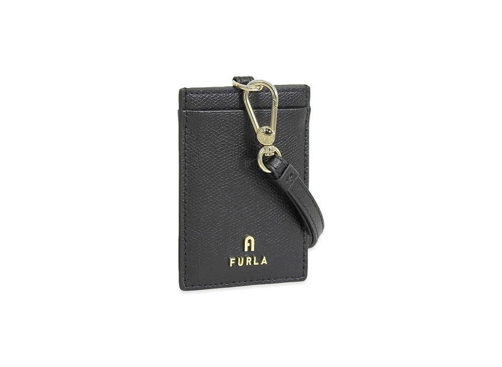 FURLA Camelia S Vertical Badge Holder "Black"