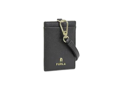 FURLA Camelia S Vertical Badge Holder "Black"