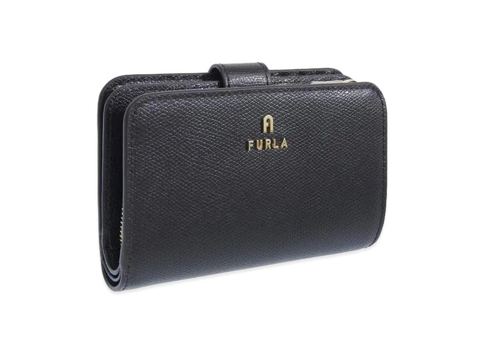 FURLA Camelia M Compact Wallet "Black"